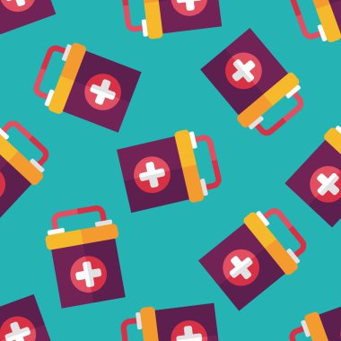 Uzun Gölge, eps10 ile ilk yardım kiti düz simgesi