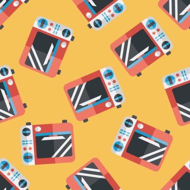 Uzun Gölge, eps10 ile mutfak mikrodalga fırın düz simgesi