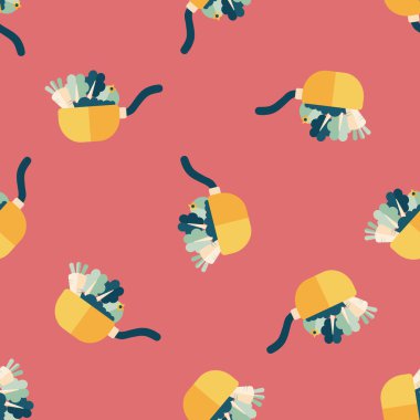 Uzun Gölge, eps10 ile mutfak eşyaları pot düz simgesi