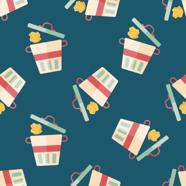 Uzun Gölge, eps10 ile mutfak eşyaları çöp düz simgesi