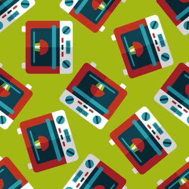 Uzun Gölge, eps10 ile mutfak eşyaları fırın düz simgesi