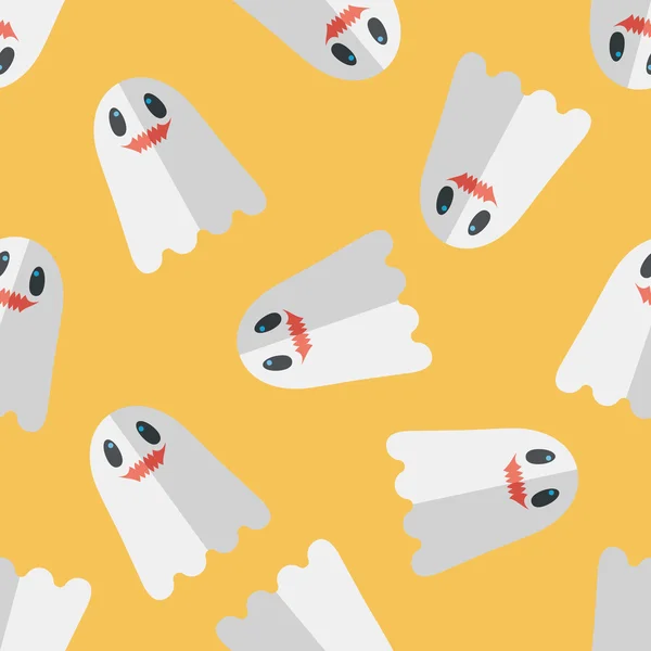 Ghost platte pictogram met lange schaduw, eps10 — Stockvector