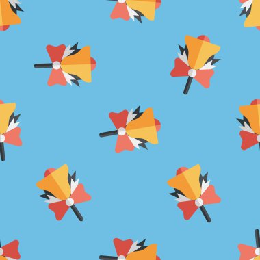 okul zil düz simgesini, eps10 Dikişsiz desen arka plan