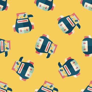 sırt çantası düz simgesi, eps10 Dikişsiz desen arka plan