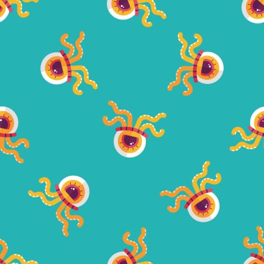 Alan yabancı düz simgesi, eps10 Dikişsiz desen arka plan