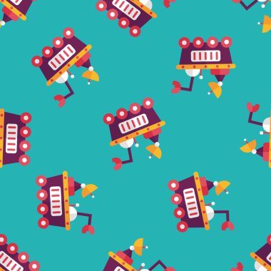 Uzay Rover düz simgesi, eps10 Dikişsiz desen arka plan