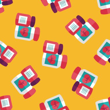 takviyeleri uyuşturucu düz simgesi, eps10 Dikişsiz desen arka plan