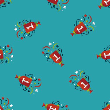 Trophy Kupası düz simgesi, eps10 Dikişsiz desen arka plan