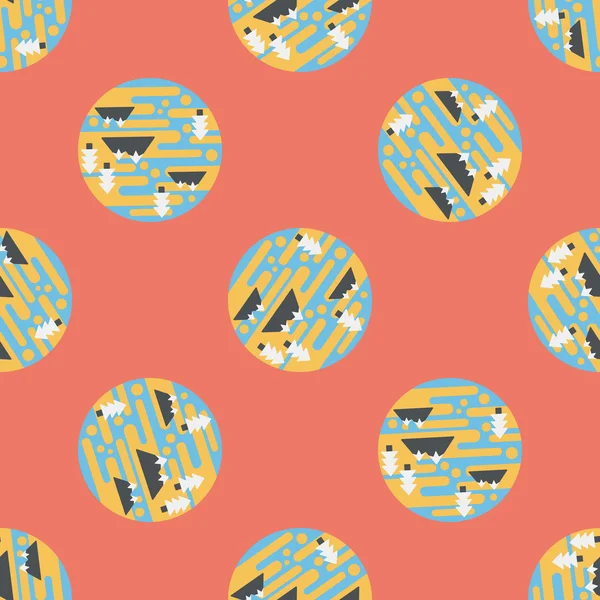 Space planet flat icon,eps10 seamless pattern background