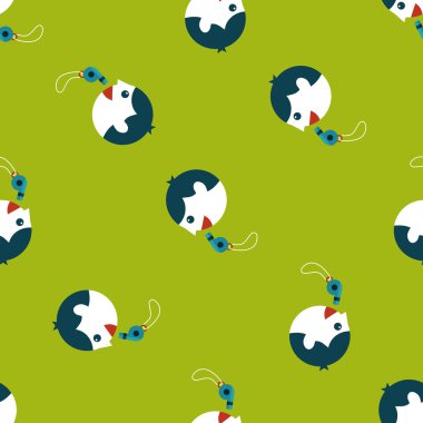 Koç düz simgesi, esp10 Dikişsiz desen arka plan