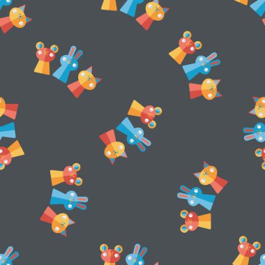 el kukla düz simgesi, eps10 Dikişsiz desen arka plan