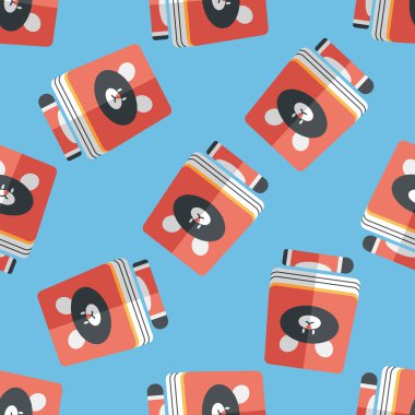 Çizim boya kalemi ve kitap simgesi, eps10 Dikişsiz desen arka plan düz