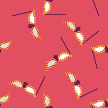 parti maskesi düz simgesi, eps10 Dikişsiz desen arka plan