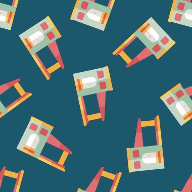 Bina düz simgesi, eps10 Dikişsiz desen arka plan