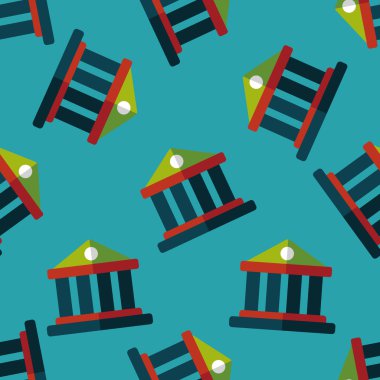 Bina düz simgesi, eps10 Dikişsiz desen arka plan