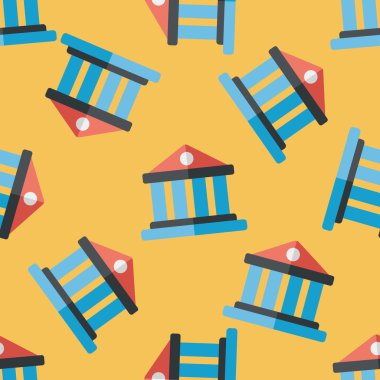 Bina düz simgesi, eps10 Dikişsiz desen arka plan