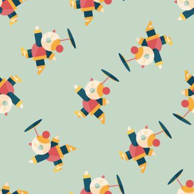 Çin yeni yıl akrobasi kız düz simgesi, eps1 Dikişsiz desen arka plan