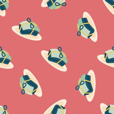 Çin yeni yılı düz simgesi, eps10, Çinli cuisi Dikişsiz desen arka plan