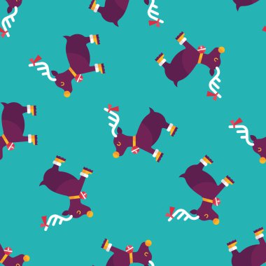 Ren geyiği düz simgesi, eps10 Dikişsiz desen arka plan