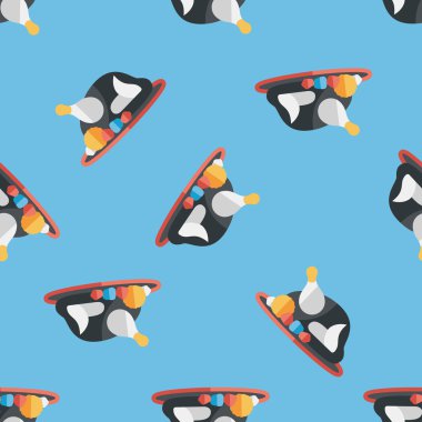 Izgara tavuk düz simgesi, eps10 Dikişsiz desen arka plan