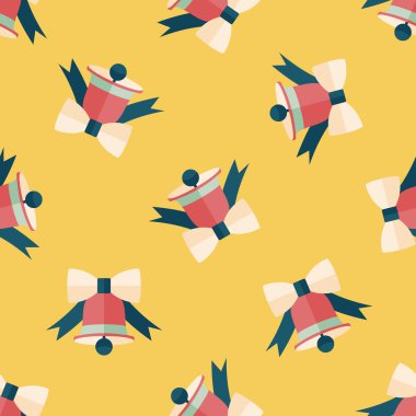 Noel zil düz simgesini, eps10 Dikişsiz desen arka plan