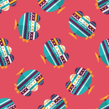 Paskalya yumurtası düz simgesi, eps10 Dikişsiz desen arka plan