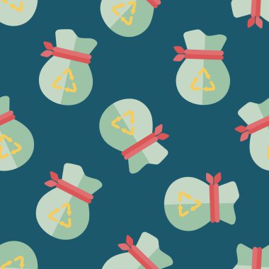 Çevre koruma kavramı düz simgesi, eps1 Dikişsiz desen arka plan