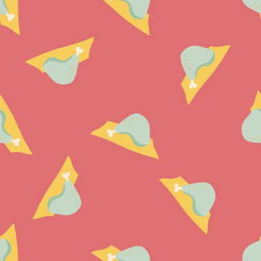 Tavuk bacakları düz simge, eps10 pürüzsüz desen arkaplan