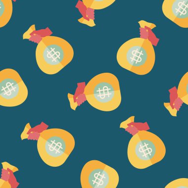 para çantası düz simgesi, eps10 Dikişsiz desen arka plan