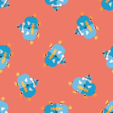 Kabak kostüm düz simgesi, eps10 Dikişsiz desen arka plan