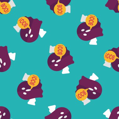 hayalet düz simgesi, eps10 Dikişsiz desen arka plan