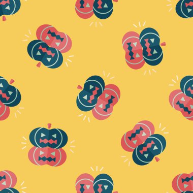 Kabak canavar düz simgesi, eps10 Dikişsiz desen arka plan