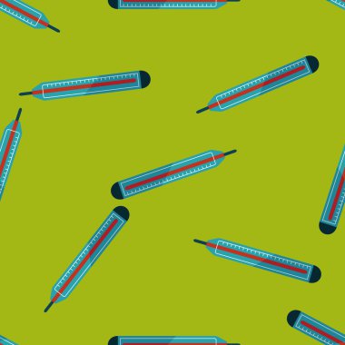 termometre düz simgesi Dikişsiz desen arka plan