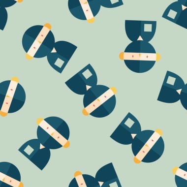 tıbbi stetoskoplar insanlarla simgesi Dikişsiz desen arka plan düz