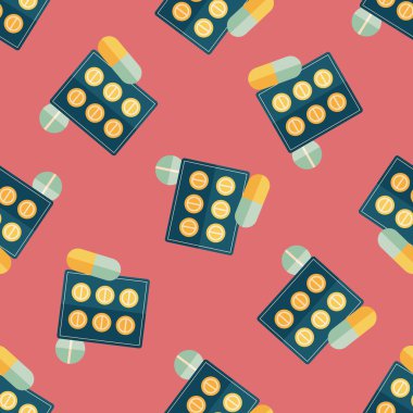 Hapları düz simgesi Dikişsiz desen arka plan