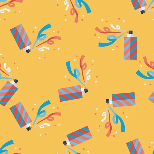 Confetti flat icon, eps10 seamless pattern background — стоковый вектор