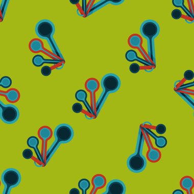 mutfak eşyaları kaşık düz simgesi, eps10 Dikişsiz desen arka plan