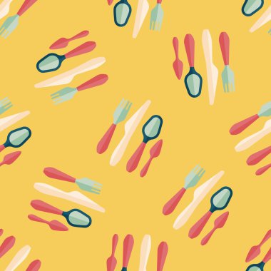 sofra düz simgesi, eps10 Dikişsiz desen arka plan