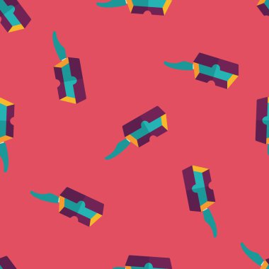 mutfak eşyaları kızartma tavası ve kürek düz simgesini eps Dikişsiz desen arka plan