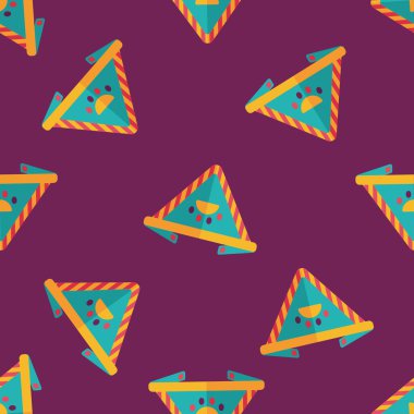 Evde beslenen hayvan köpek zincirleri düz simgesi, eps10 Dikişsiz desen arka plan