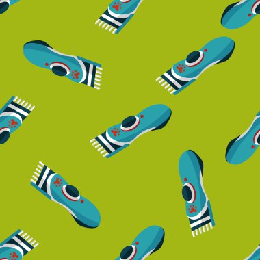 Evde beslenen hayvan tıraş makinesi düz simgesi, eps10 Dikişsiz desen arka plan