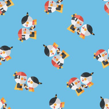 Sevgililer alışveriş düz simgesi, eps10 Dikişsiz desen arka plan