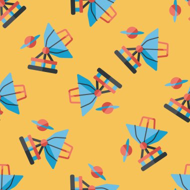 Uzay Teleskobu düz simgesi, eps10 Dikişsiz desen arka plan