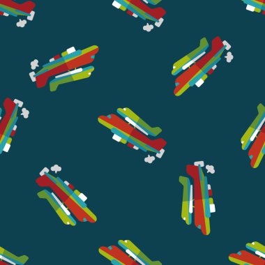 Uzay gemisi düz simgesi, eps10 Dikişsiz desen arka plan