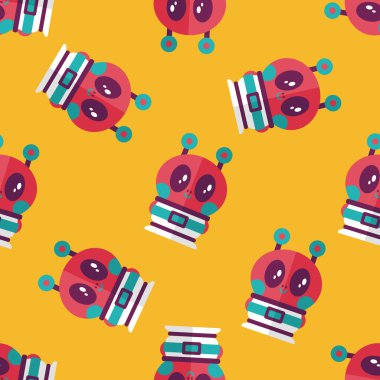 Alan yabancı düz simgesi, eps10 Dikişsiz desen arka plan