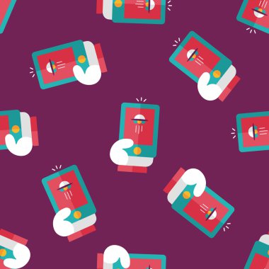 Uzay Ufo resmi cep telefonu düz simgesi, eps10 Dikişsiz desen arka plan için