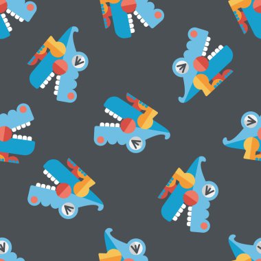 crocodile toy flat icon,eps10 seamless pattern background clipart