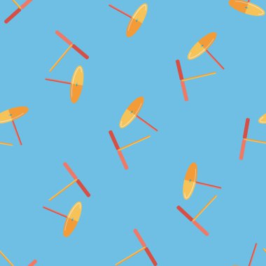 Bıçaklar pervane oyuncak düz simgesi Dikişsiz desen arka plan