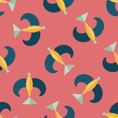 Kuş düz simgesi Dikişsiz desen arka plan Dengeleme