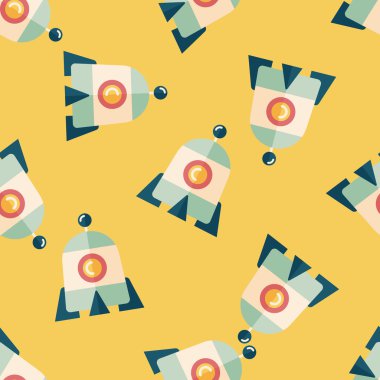 Roket düz simgesi, eps10 Dikişsiz desen arka plan